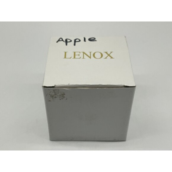 Lenox Retired "Orchard Glory" Handblown Crystal Apple Paperweight With Box & COA - Picture 7 of 15
